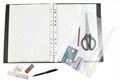 Punched pockets, zip, A4, clear, 2 parts, VIQUEL