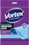 Wipe, microfibre, glass and mirror, 35x35 cm, 1 pc, VORTEX, blue
