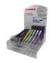 Ballpoint pen display, 0,24 mm, telescopic, ZEBRA "FL-F1", blue, light colors