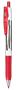 Gel pen, 0,33 mm, retractable, striped barrel, ZEBRA "Sarasa Clip", red