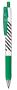 Gel pen, 0,33 mm, retractable, striped barrel, ZEBRA "Sarasa Clip", green