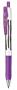 Gel pen, 0,33 mm, retractable, striped barrel, ZEBRA "Sarasa Clip", lilac