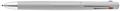 Ballpoint pen, 0,24 mm, retractable, tricolor, ZEBRA "bLen 3C", grey barrel