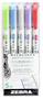 Highlighter set, 1,4/4,0 mm, double side, ZEBRA "Mildliner Cool & Refined", 5 colours