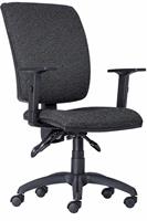 Office chair, fabric, black base, memory foam, 