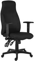 Office chair, fabric, black base, memo foam, 