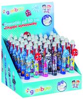 Gel pen display, erasable, push-button, four-color, 