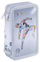 Pencil case, filled, 2-tier, zippered, 
