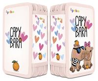 Pencil case, filled, 3 compartments, 