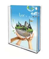 Leaflet holder, wall-mounted, 1 compartment, A4