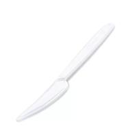 Knife, plastic, reusable, 18 cm, 50 pcs, white
