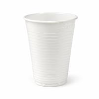 Plastic glass, 2 dl, 100 pcs, white