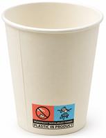 Paper glass, 2 dl, 75 mm diameter, 50 pcs, white