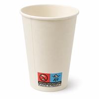 Paper glass, 3 dl, 80 mm diameter, 50 pcs, white