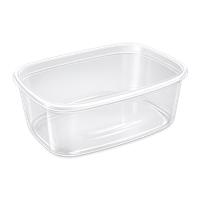 Plastic bowl, can be lid, 750 ml, 50 pcs 