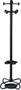 Floor coat stand, metal tube, "101", matte black