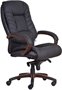 Manager chair, PU upholstery, black base, "Buffalo PU", black