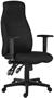 Office chair, fabric, black base, memo foam, "HUFO", black