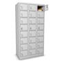 Safe, metal, 24 compartments, grey