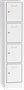 Steel cabinet, lockable, 4 doors