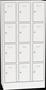 Steel cabinet, lockable, 12 doors