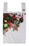 Palstic bag, vest style, 28x8x50 cm, "Merry Christmas"