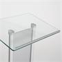Speaker's lectern, glass top, with front panel, 111 cm