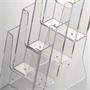 Leaflet holder, desktop/wall-mounted, 3 compartments, A5