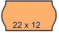 Price label, 22x12 mm, orange