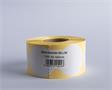 Label, vellum, 50 mm circle, 1000 labels/roll, white