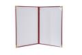 Diploma holder, A4, exclusive, artificial leather, 4 metal corners, purple