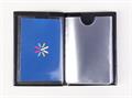 Pass holder, vertical, 10 deposit shhets, PVC, 