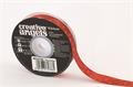 Satin ribbon, 15 mm x 22 m, red with assorted dots