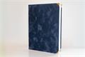 Diploma holder, A4, exclusive, plush, 4 metal corners, blue