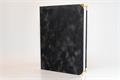 Diploma holder, A4, exclusive, plush, 4 metal corners, black