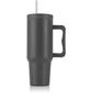 Thermo cup, 1,2 l,  with straw, grey