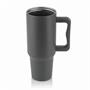 Thermo cup, 1,2 l,  with straw, grey
