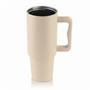 Thermo cup, 1,2 l,  with straw, beige