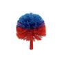 Wall broom, round, with telescopic handle