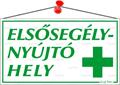 Information board, 22,5x12,5 cm, "Elsősegélynyújtó hely"