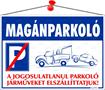 Information board, 35x25 cm, "Magánparkoló"