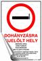 Information sign, self-adhesive, 21x30 cm, "Dohányzásra kijelölt hely"