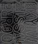 Self-adhesive stickers, 5 cm, alphabet on sheet, ALPHABET second half, black