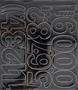 Self-adhesive stickers, 5 cm, numbers on sheet, black