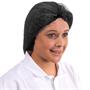 Medical hair net, black