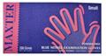 Disposable protective gloves, nitrile, 200 pcs, without powder, size M, blue