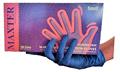 Disposable protective gloves, nitrile, 200 pcs, without powder, size M, blue