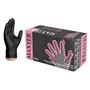 Disposable protective gloves, nitrile, L size, 100 pcs, without powder, black