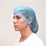 Mob cap, double elastic, blue
