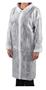 Coat, disposable, velcro, PP, 20g, L size, white